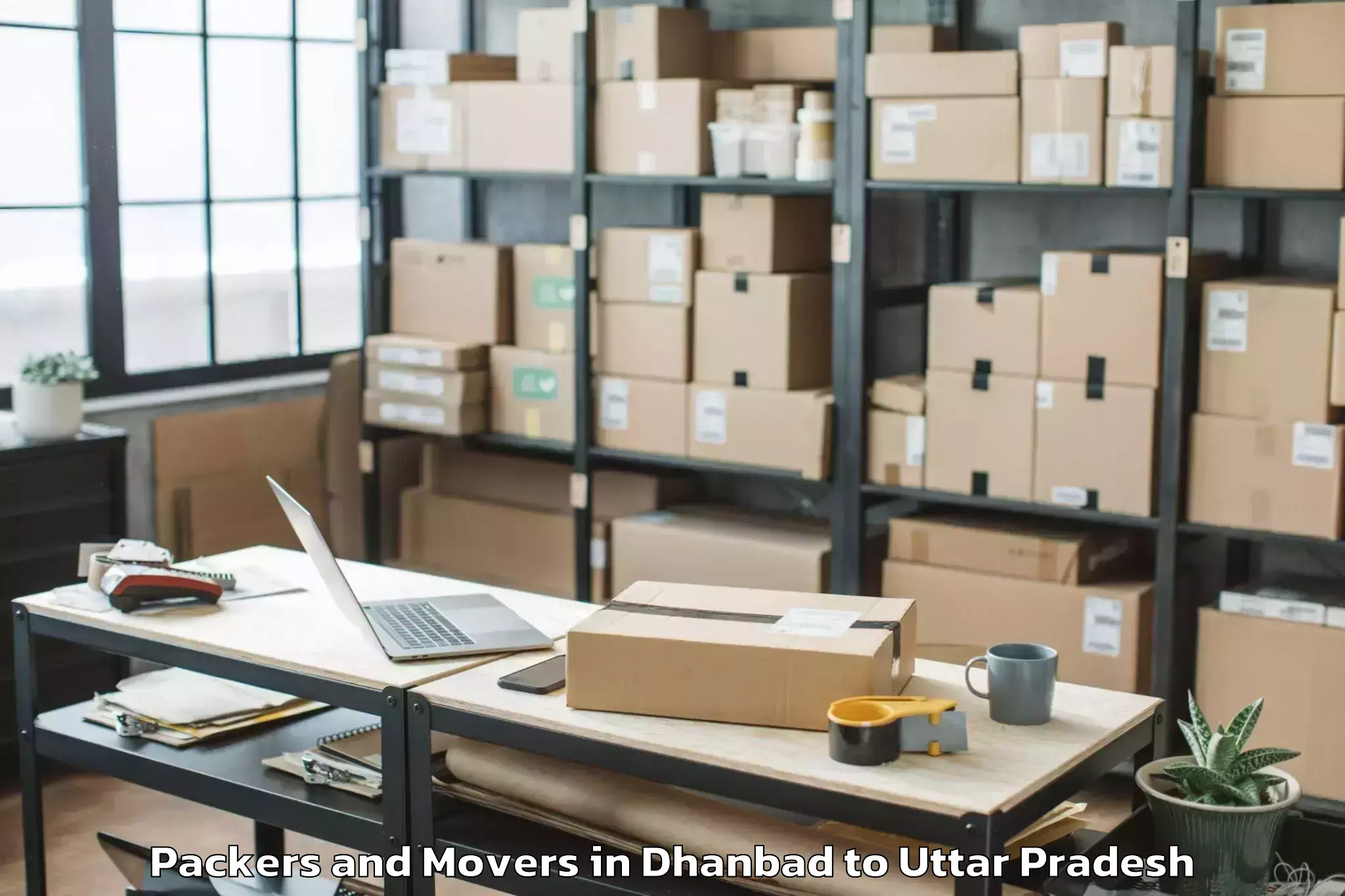 Reliable Dhanbad to Gonda Packers And Movers